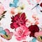 10 yd. Full Bolt: Fabric Editions Multicolor Watercolor Blossom Cotton Fabric